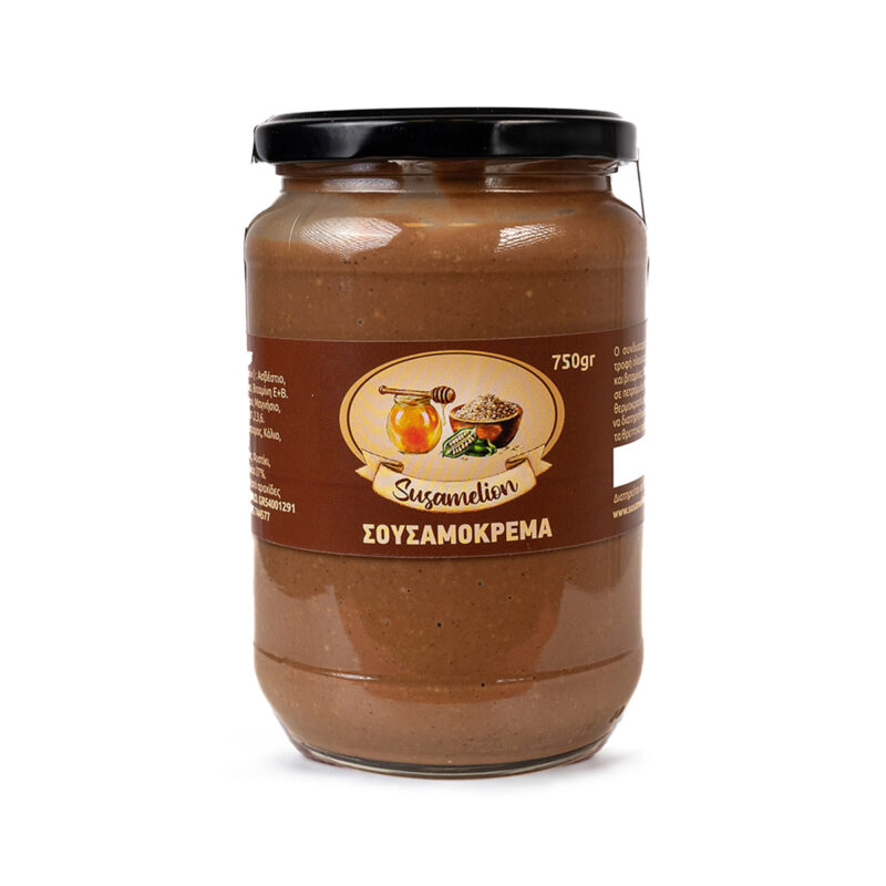 σουσαμόκρεμα θεσσαλονικης με ταχίνι, σουσάμι και κακάο