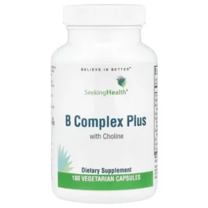 Seeking Health B Complex Plus With Choline 100 Vegetarian Capsules